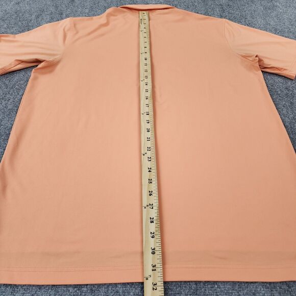 Peter Millar Polo Shirt Mens Large Orange Summer Comfort Casual Performance Golf - Picture 6 of 16